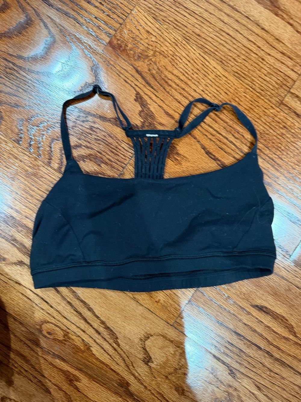 lululemon athletica Black Strappy-Back Sports Bra